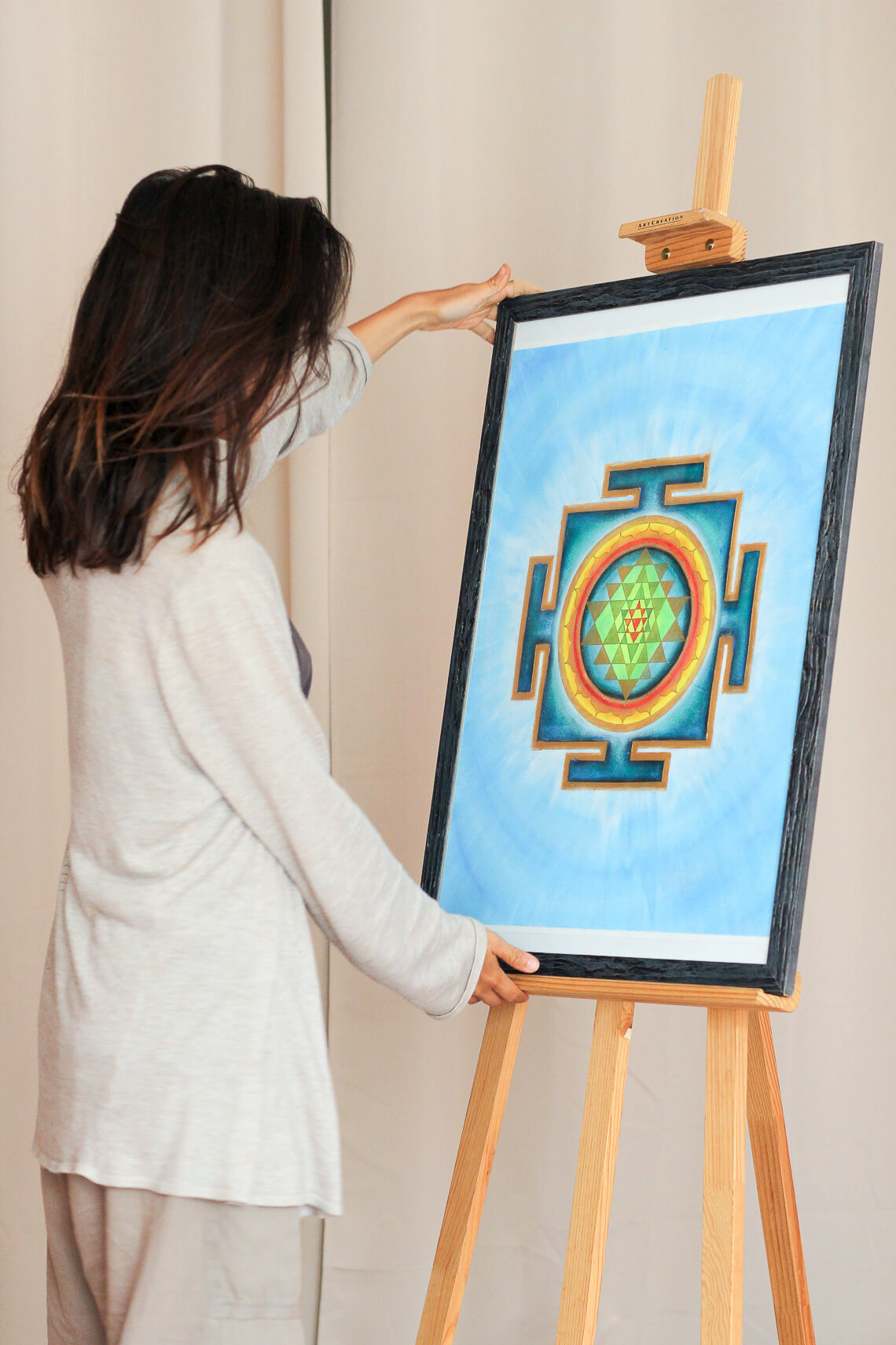 Shri-Yantra-peinture